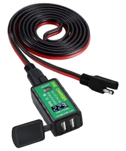 Motorcycle Phone Charger 4.8A With Voltmeter ON/Off Switch