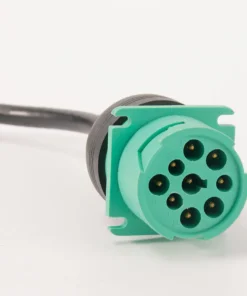 Alternative view of OBD2 9 Pin to 16 Pin Truck Diagnostic Scanner Cable Adapter