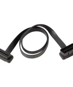 OBDII OBD2 Right Angle 16 Pin Male to Female Extension Flat Cable