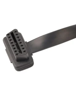 Alternative view of OBDII OBD2 Right Angle 16 Pin Male to Female Extension Flat Cable