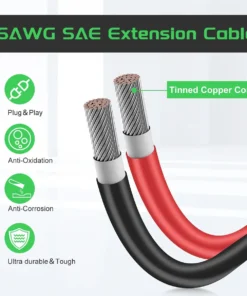 Alternative view of Power SAE to SAE Cable Battery Charger Extension Cable