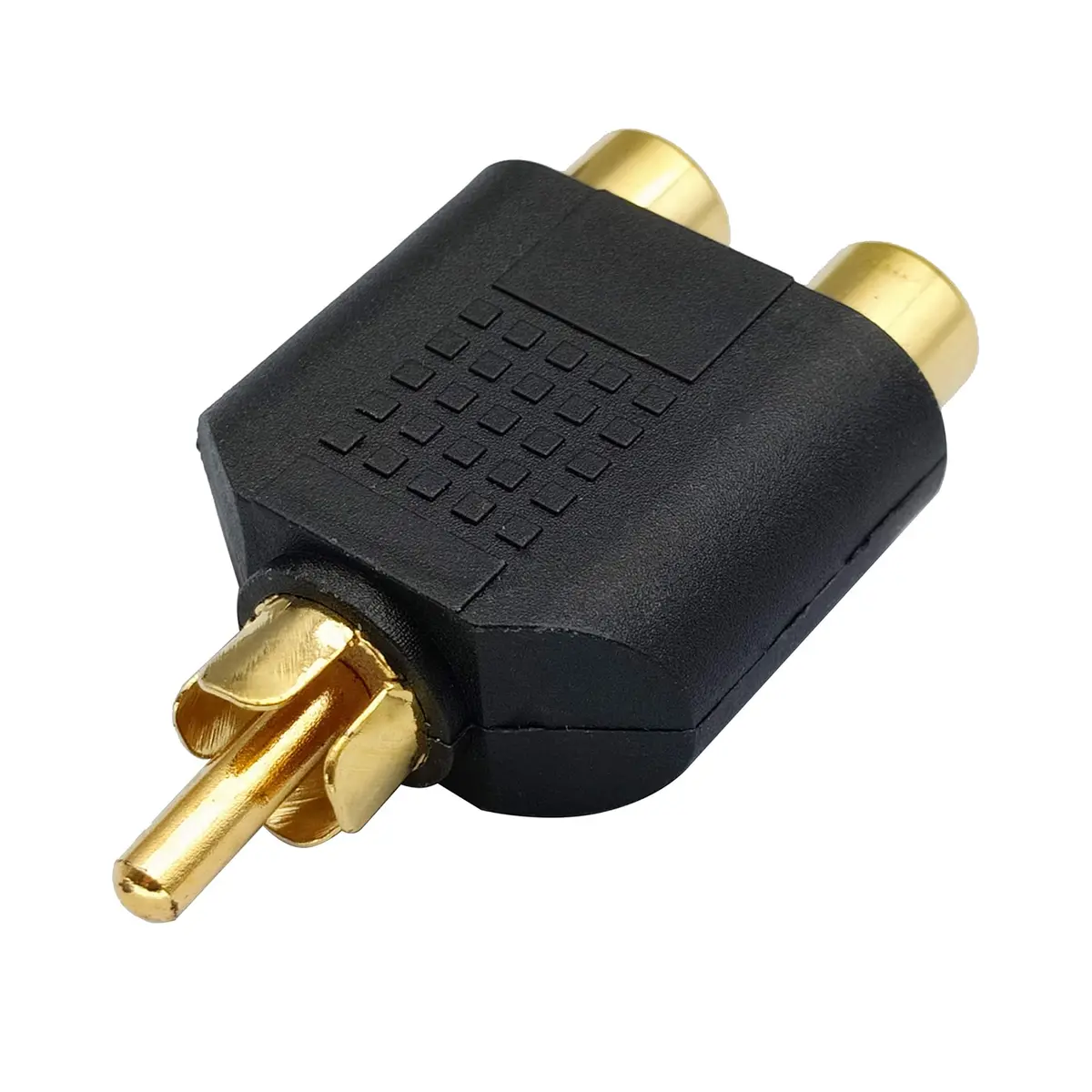 RCA Female Jack to RCA Male Plug Y Type Coupler RCA Audio Video Adapter Connector