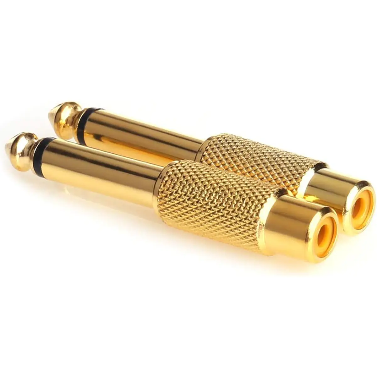 RCA to 1/4 Adapter, RCA Female to 6.35mm 1/4 Inch Male Mono TS Interconnect Audio Adapter - Image 3