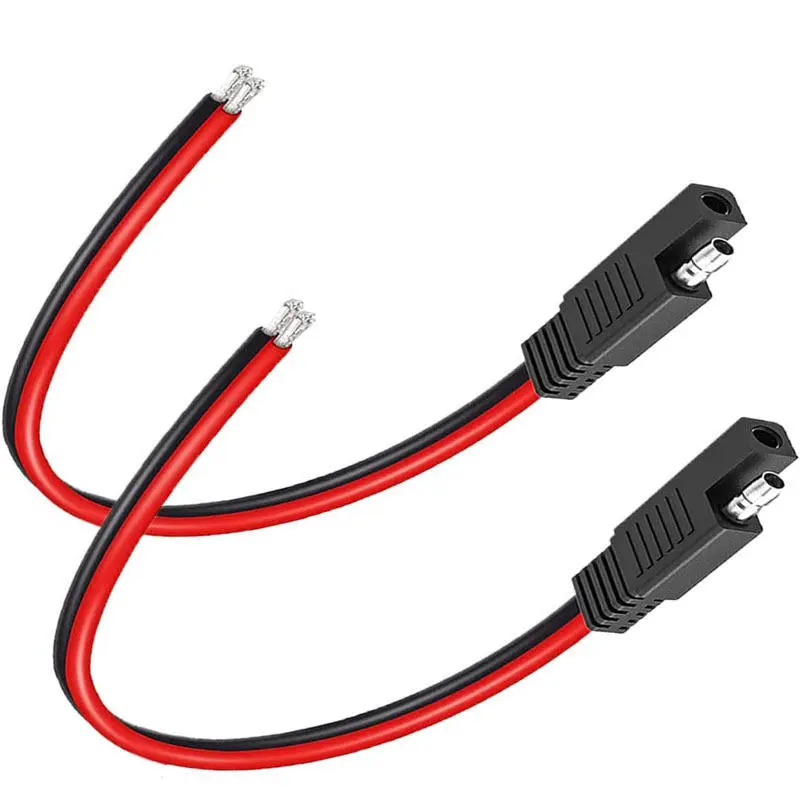 SAE Connector 14AWG-12in 2-Pin SAE Single Plug Quick Disconnect SAE Power Extension Cord