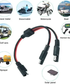 Alternative view of SAE Direct Current Power Automotive Connector Cable Y Splitter 1 to 2 SAE Extension Cable