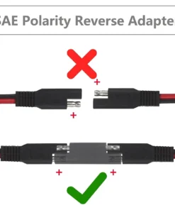 Alternative view of SAE to Motorcycle Female Cigarette Lighter Socket Power Extension Cable