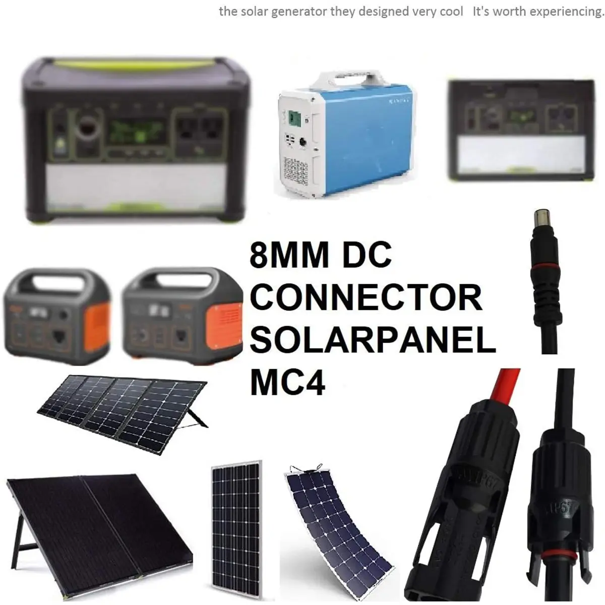 Solar Connector to DC 8mm Adapter 12AWG Heavy Duty Wire Cable - Image 3
