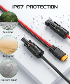 Alternative view of Solar Connector to XT60 Adapter Cable 12AWG