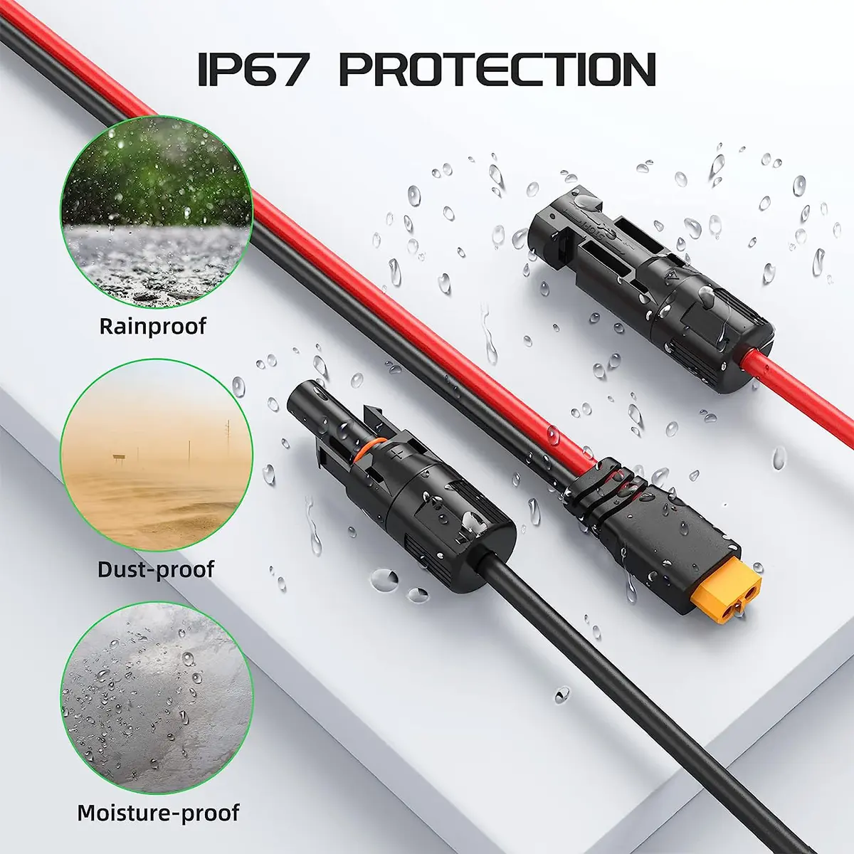 Solar Connector to XT60 Adapter Cable 12AWG - Image 2