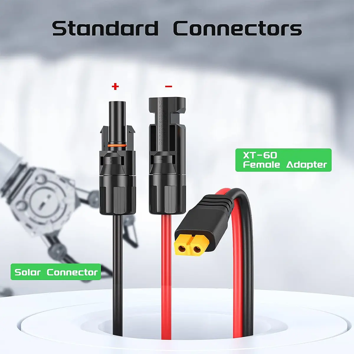 Solar Connector to XT60 Adapter Cable 12AWG - Image 3