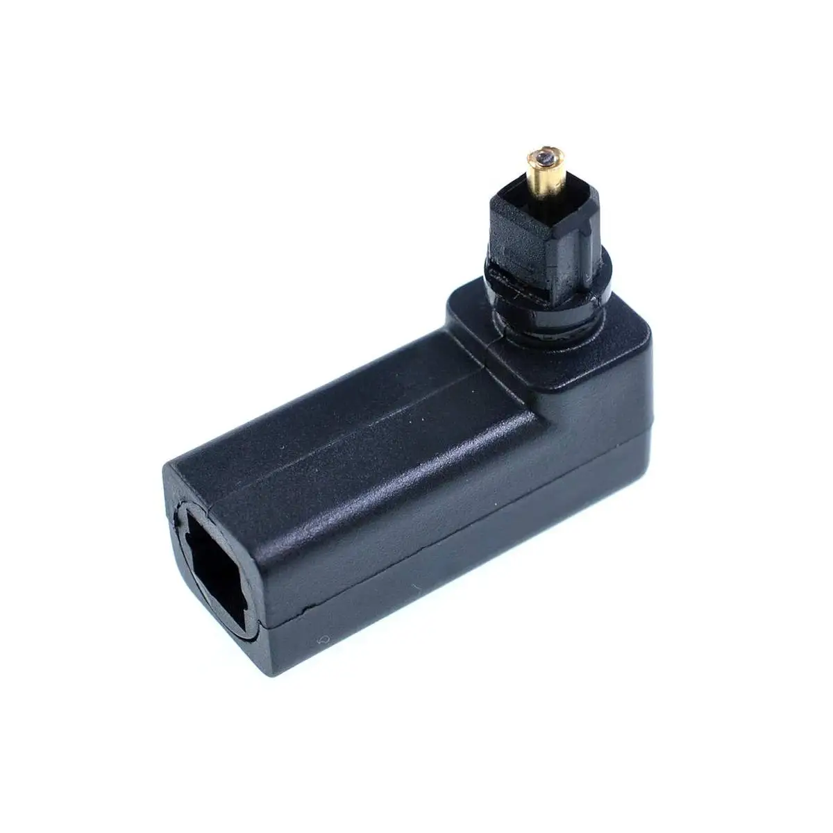 Toslink Male to Female Right Angle 90 Degree Digital Optical Audio Cable Adapter