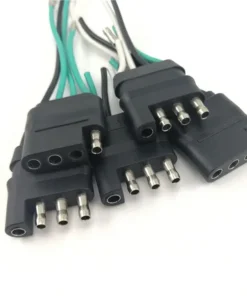Trailer Wiring Connector 4 Pin Flat Wire Plug Connector Trailer Light Wiring for Utility Trailer Lights