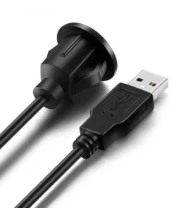 Alternative view of USB 2.0 Male to USB 2.0 Female Auxiliary Flush Mount Car Mount Extension Cable
