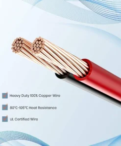 Alternative view of 16AWG Solar Charge Cable Solar Connector to XT60, DC7909 (8mm) DC5521 Adapter Connector