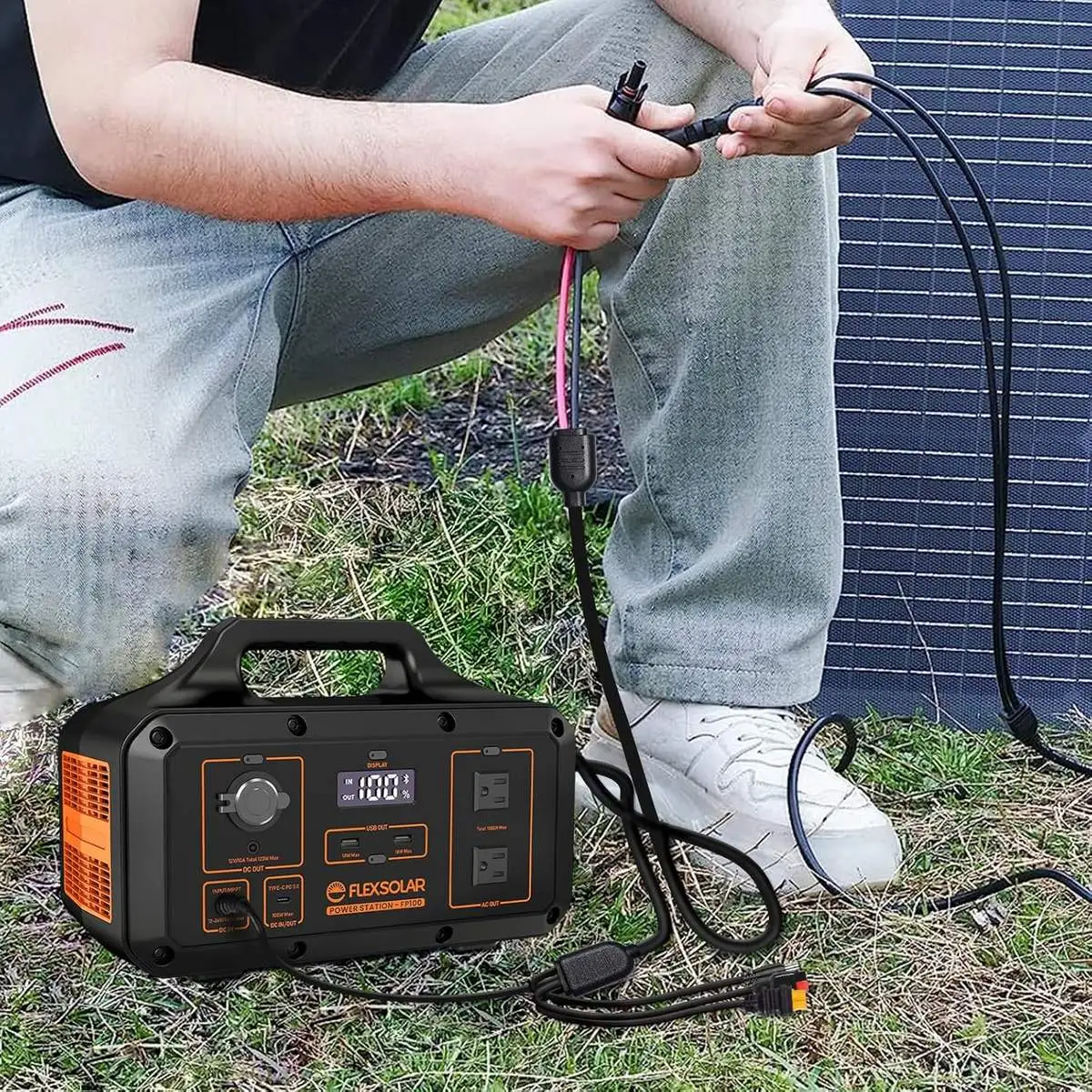 16AWG Solar Charge Cable Solar Connector to XT60, DC7909 (8mm) DC5521 Adapter Connector - Image 3