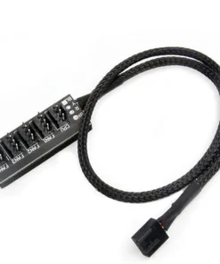 4-Pin PWM PC Fan Hub Power Supply Cable 1 to 5 Way Splitter