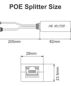 Active PoE Power Over Ethernet Splitter