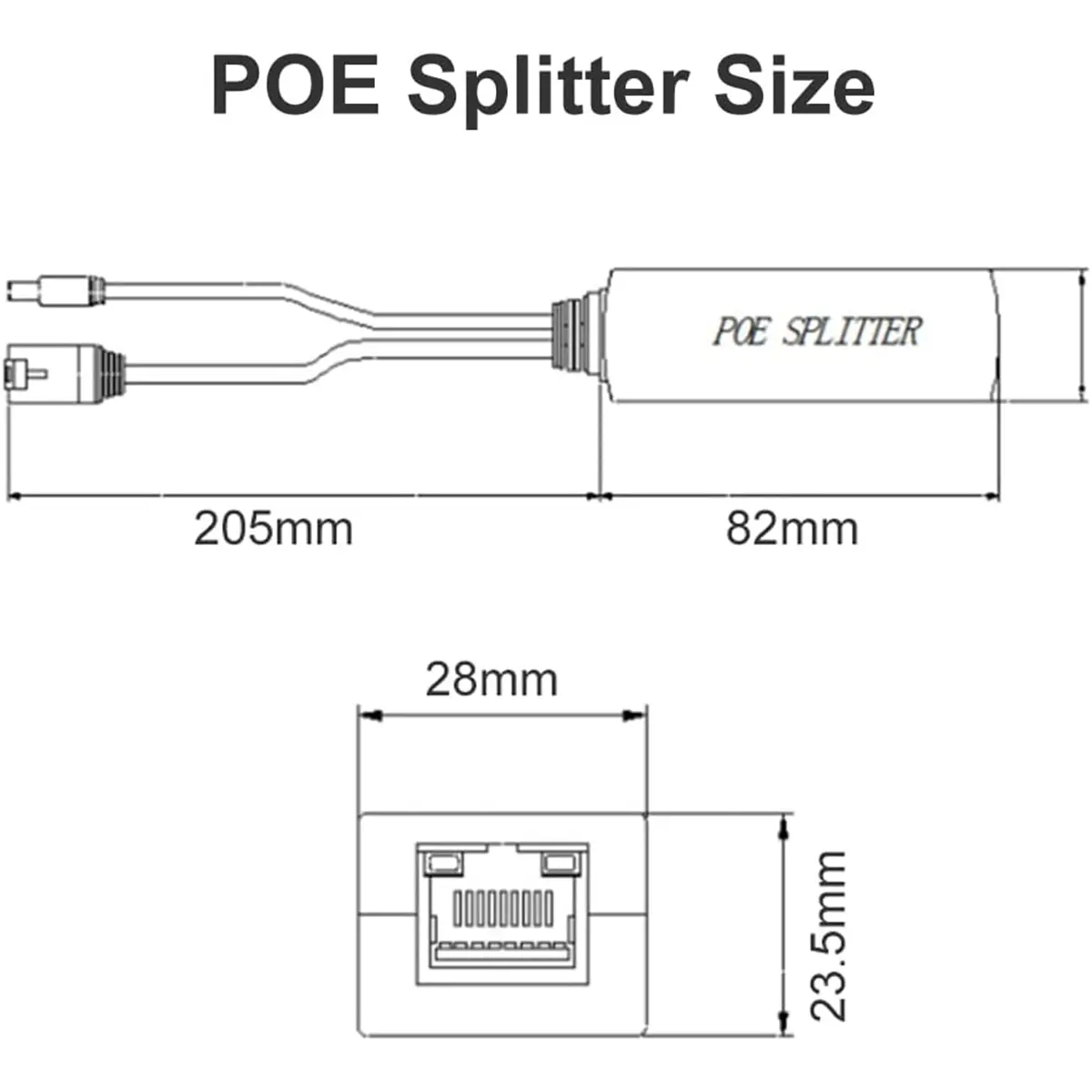 Active PoE Power Over Ethernet Splitter