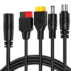 DC8mm Female to 7909 XT60 DC5521 4 in 1 Solar Panel Charging Cable