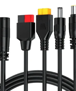DC8mm Female to 7909 XT60 DC5521 4 in 1 Solar Panel Charging Cable