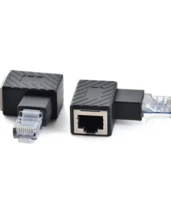 RJ45 Male to Female 90 Degree Ethernet Extender Adapter RJ45 Ethernet