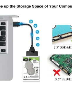 Alternative view of SATA to USB 3.0 Adapter Cable for 2.5 Inch Hard Drive HDD SSD