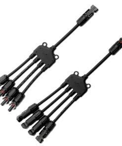 Solar Y Branch Connectors Solar Panel Parallel Connectors 1 to 4 Solar Adapter Cable