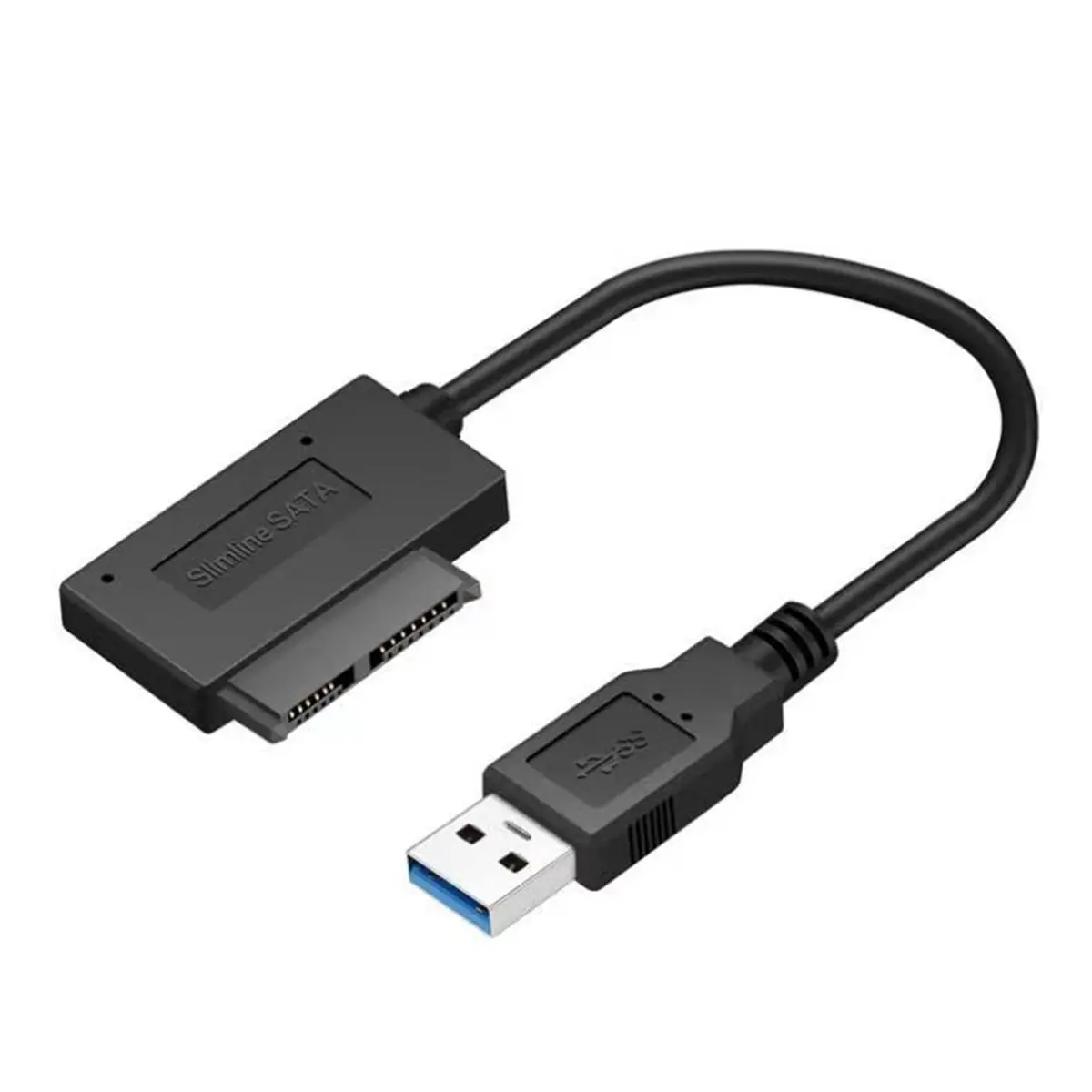USB 2.0 to (7+6) 13 Pin Slimline Slim SATA II Laptop CD/DVD Drive Adapter Cable - Image 2
