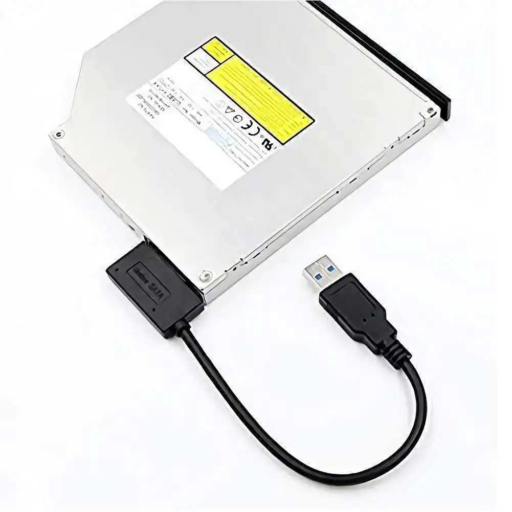 USB 2.0 to (7+6) 13 Pin Slimline Slim SATA II Laptop CD/DVD Drive Adapter Cable - Image 3