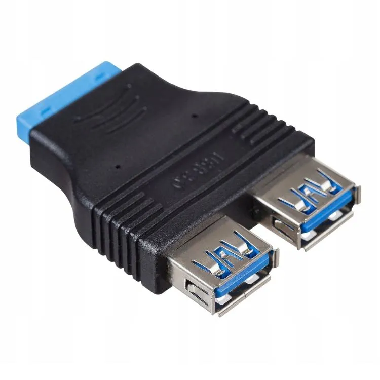 USB 3.0 Motherboard Adapter, 20-Pin USB 3.0 to USB 2.0 Internal Splitter for Laptop