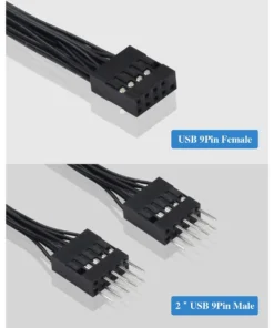 USB 9 Pin 2.0 Extension Cable