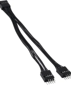 Alternative view of USB 9 Pin 2.0 Extension Cable, 9 Pin to Dual 9 Pin Expansion Splitter