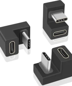 1. USB C 180 Degree Adapter: Featuring 180 degree USB C design, is ideal to avoid the charging cable to bend and to hide the charging cable, which is easy to support the comfortable gaming experience. 2. USB C U shape Adapter: Usually compatible with the portable devices as the mobile phone, nintendo switch, pc, laptop with a thickness of less than 4.7mm (0.18inch). 3. USB Type C 3.1 Gen2 Connector: The Adapter can transmit video and audio signals, up to 4K resolution, 10Gbps data. Not work for the thunderbolt. 4. USB C Extension Connector: plug and play, easy to use, portable and smaller size, lighter weight, smarter, more convenient to use and carry. 5. COMPATIBILITY: This angle usb adapter works for all USB Type C devices, such as Samsung Galaxy S8, Google Pixel, Chromebook, MacBook Pro Air, Switch, Macbook, and more. U Shape USB C 180 Degree Adapter (Type C 3.1 Gen 2 ) USB 3.1 Type C data and charging Extension adapter, which is used to extend the use distance of the type-c interface. [180 Degree Full Function] Flip back 180 degrees to hide the charging cable. NOTE: Please make sure your device has a full function USB type c port before placing order. Fast Charging and Data Transfer: The speed of charging and data transfer depends on the device, the maximum supported rate is 10GBps. Not work for the thunderbolt. Widely Compatible: Work for all USB Type C devices, Such as Samsung Galaxy S20 S10 Note 10, Google Pixel 6 5 4 XL, New Macbook, LG G5, LG G6, LG V20 etc. Connector Type: 1. USB Type C 3.1 Male 2. USB Type C 3.1 Female