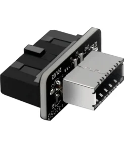 USB Front Panel Adapter, Vertical USB 3.1 Front Panel Socket Key-A Type-E to USB 3.0 20Pin Header Adapter