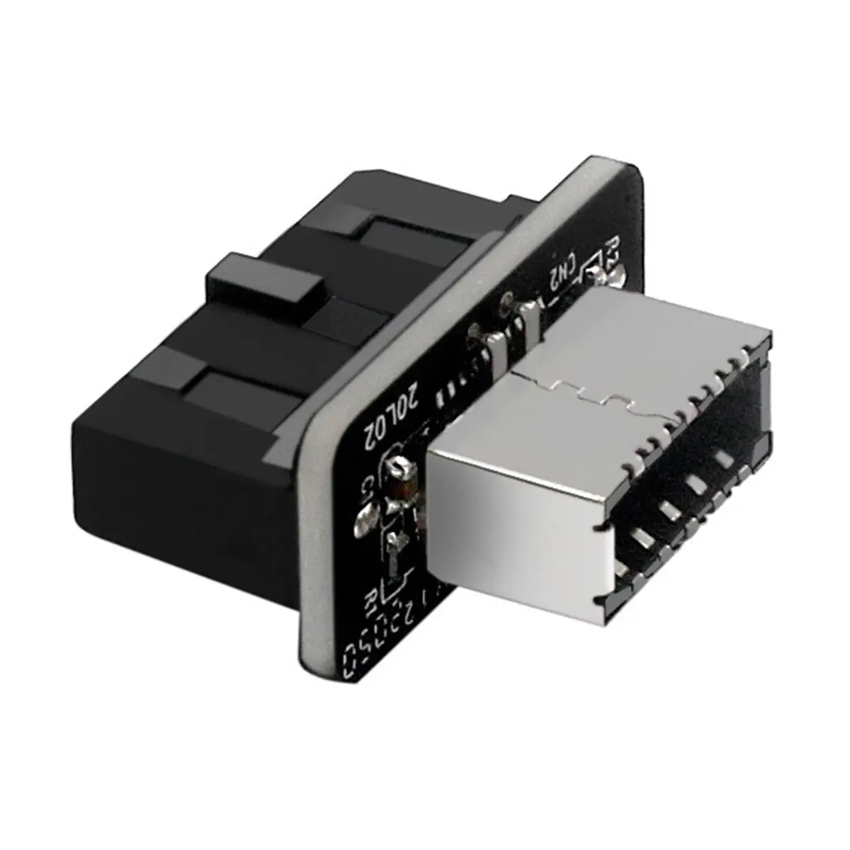 USB Front Panel Adapter, Vertical USB 3.1 Front Panel Socket Key-A Type-E to USB 3.0 20Pin Header Adapter