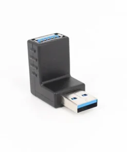 Alternative view of USB Male to Female Right Angle 90 Degree USB 3.0 L Shaped Connector