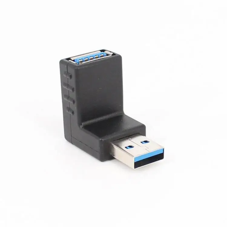 USB Male to Female Right Angle 90 Degree USB 3.0 L Shaped Connector - Image 2