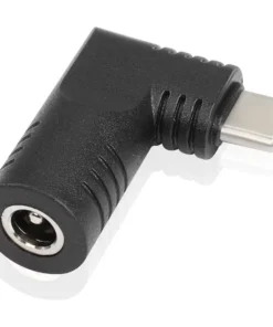 USB Type C Male to DC 5.5mm X 2.1mm 90 Degree PD 65W Power Plug Charge Adapter