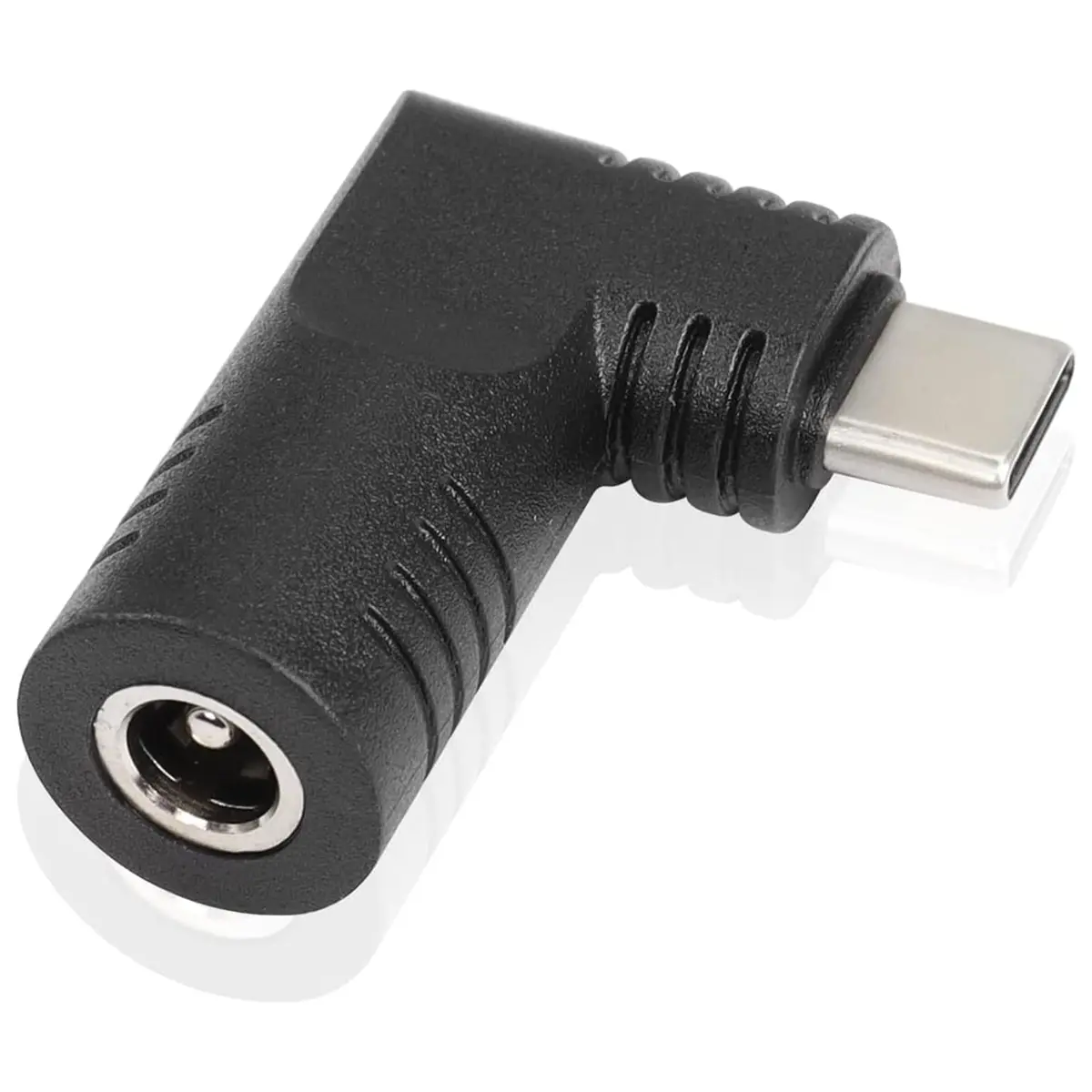 USB Type C Male to DC 5.5mm X 2.1mm 90 Degree PD 65W Power Plug Charge Adapter
