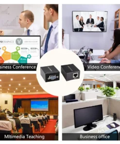 Alternative view of VGA to RJ45 Ethernet Female Adapter