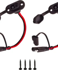 Weatherproof SAE Socket Solar Sidewall Connector SAE Quick Disconnect Cord with Waterproof Cap