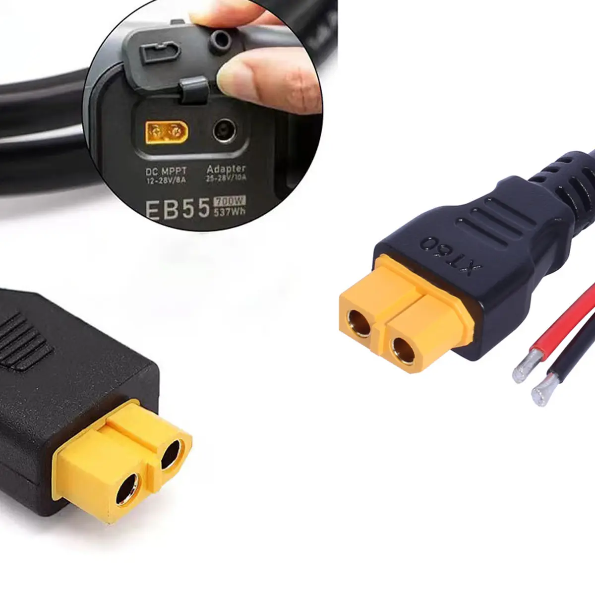 XT60 Adapter Molded XT60 Female Plug Battery Charge Lead Connector Cable - Image 5
